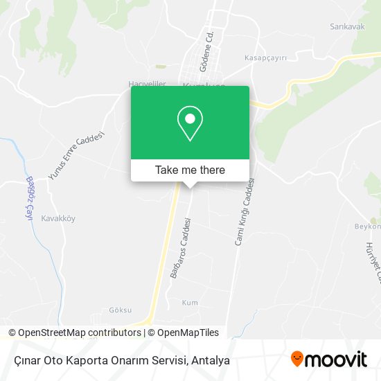 Çınar Oto Kaporta Onarım Servisi map