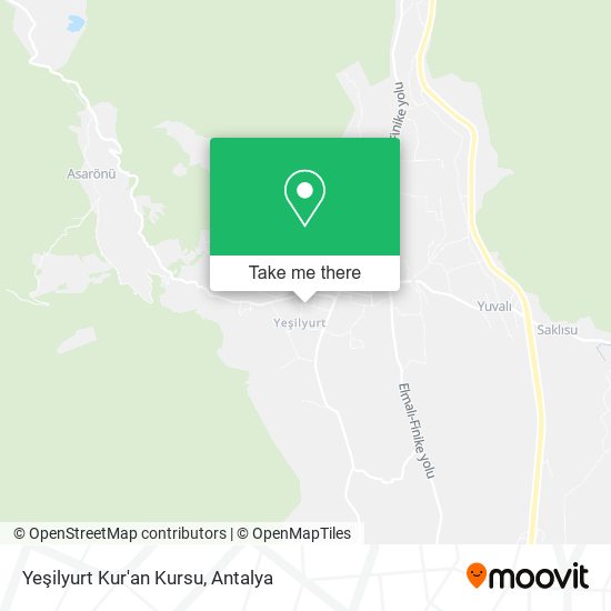 Yeşilyurt Kur'an Kursu map