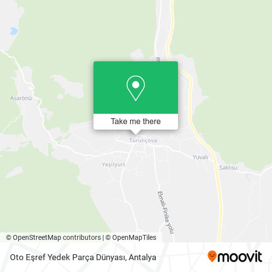 Oto Eşref Yedek Parça Dünyası map