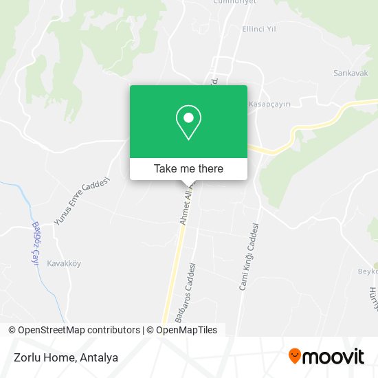 Zorlu Home map