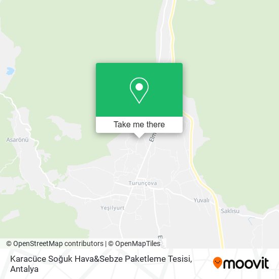 Karacüce Soğuk Hava&Sebze Paketleme Tesisi map