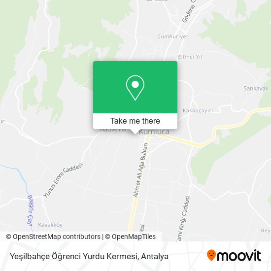 Yeşilbahçe Öğrenci Yurdu Kermesi map