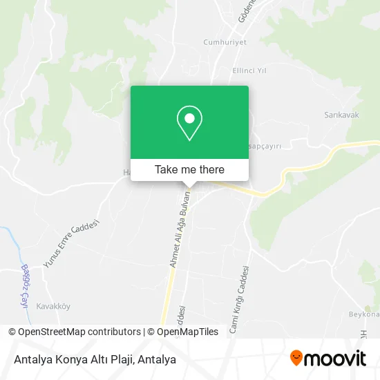 Antalya Konya Altı Plaji map