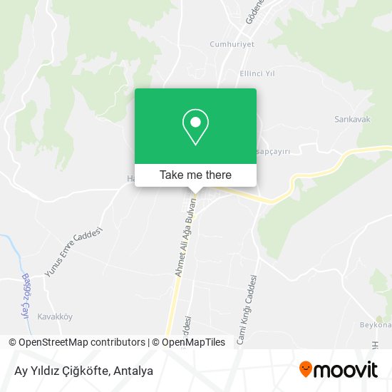 Ay Yıldız Çiğköfte map