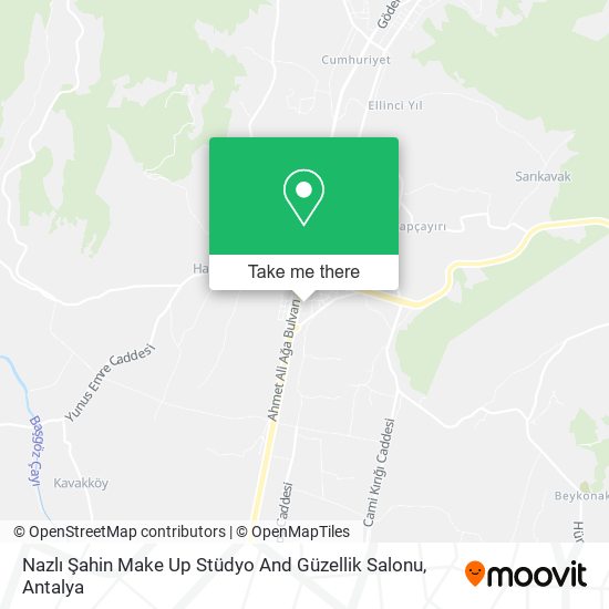Nazlı Şahin Make Up Stüdyo And Güzellik Salonu map