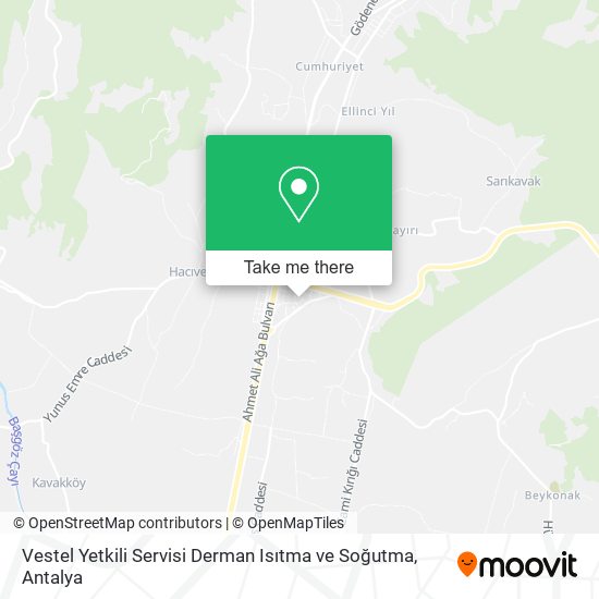 Vestel Yetkili Servisi Derman Isıtma ve Soğutma map