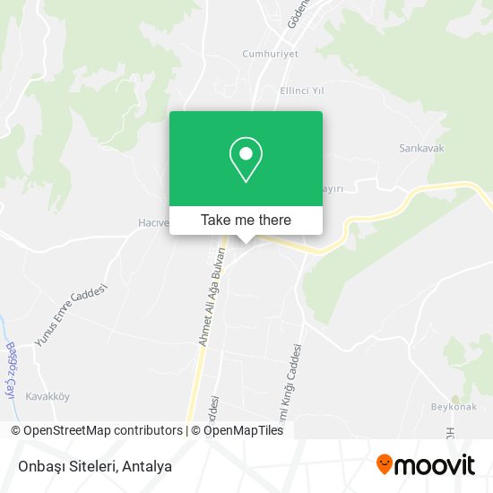 Onbaşı Siteleri map