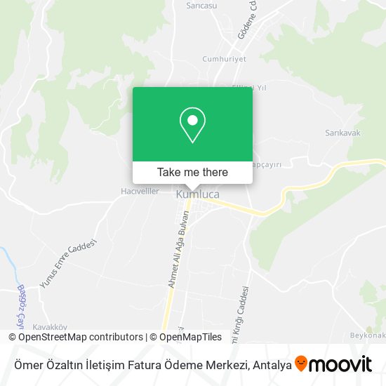 Ömer Özaltın İletişim Fatura Ödeme Merkezi map