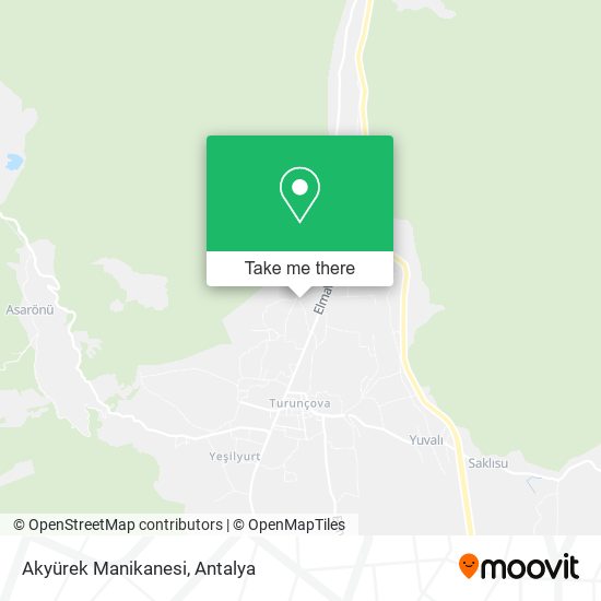 Akyürek Manikanesi map