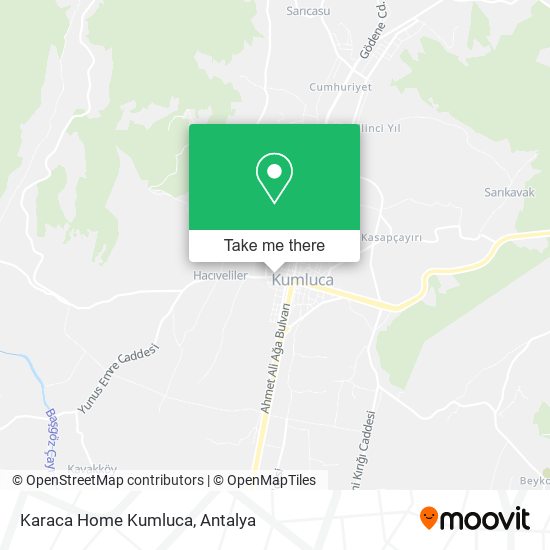 Karaca Home Kumluca map