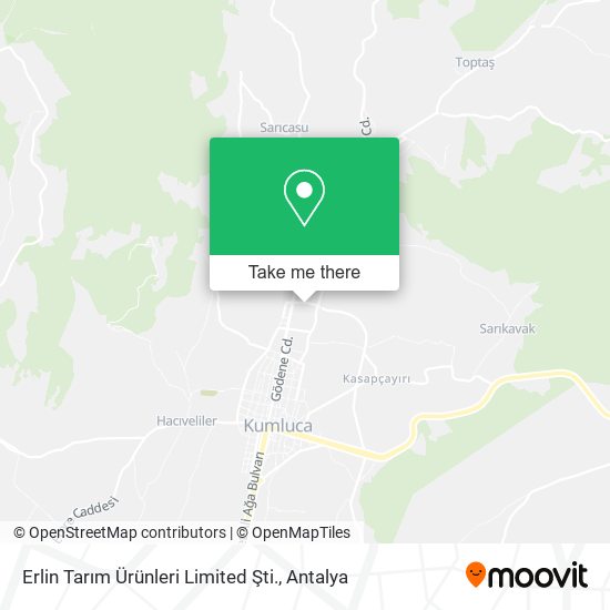 Erlin Tarım Ürünleri Limited Şti. map