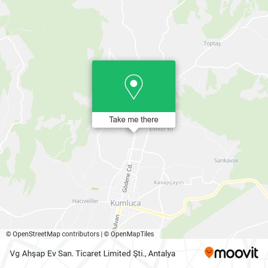 Vg Ahşap Ev San. Ticaret Limited Şti. map