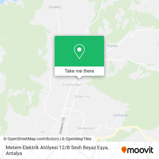 Metem Elektrik Atölyesi 12 / B Sınıfı Beyaz Eşya map