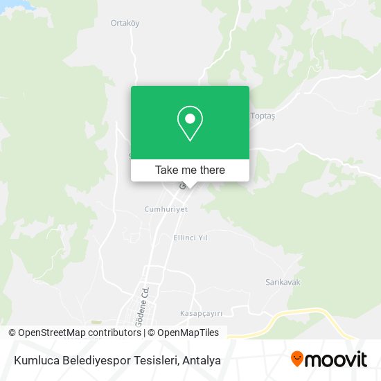 Kumluca Belediyespor Tesisleri map