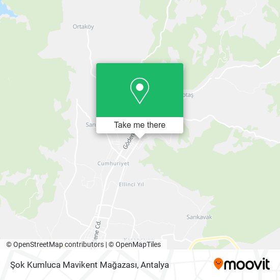 Şok Kumluca Mavikent Mağazası map