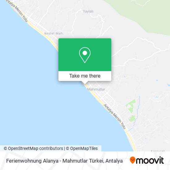 Ferienwohnung Alanya - Mahmutlar Türkei map