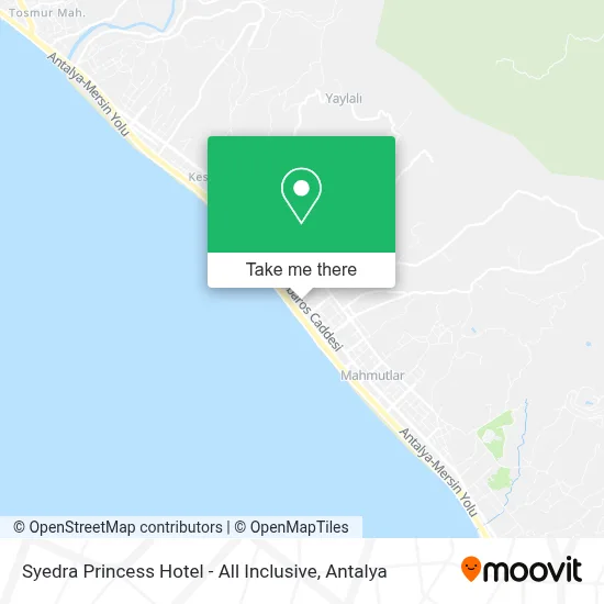 Syedra Princess Hotel - All Inclusive map