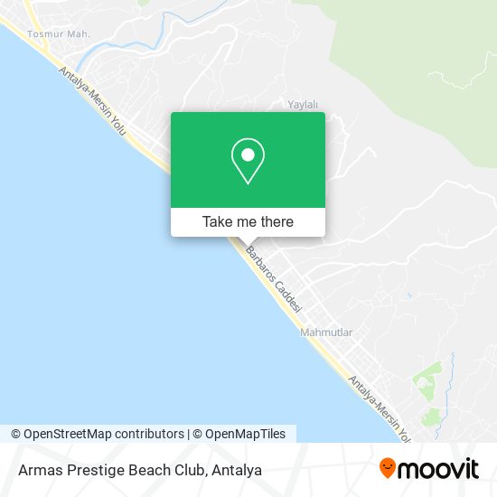 Armas Prestige Beach Club map