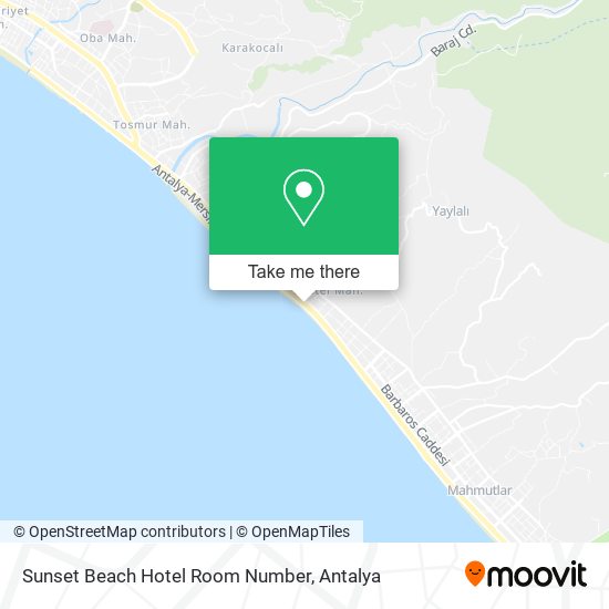 Sunset Beach Hotel Room Number map