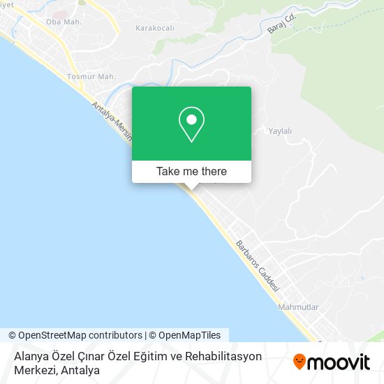 Alanya Özel Çınar Özel Eğitim ve Rehabilitasyon Merkezi map