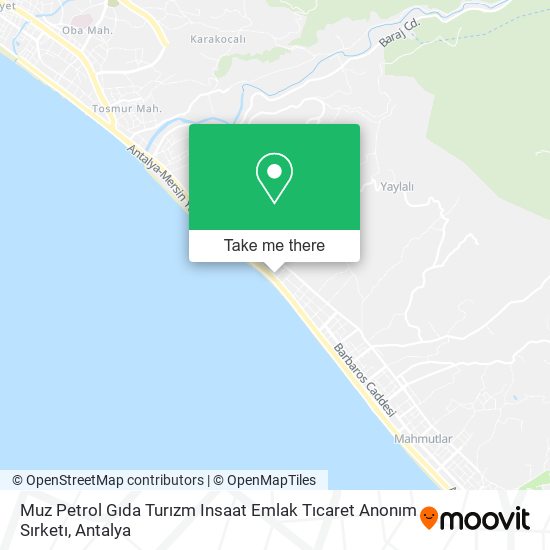 Muz Petrol Gıda Turızm Insaat Emlak Tıcaret Anonım Sırketı map
