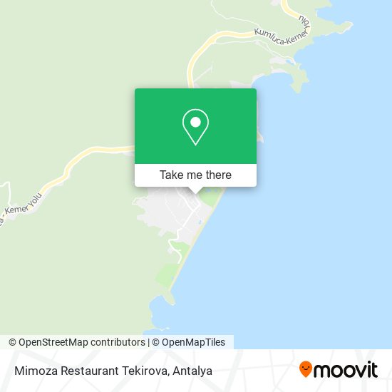 Mimoza Restaurant Tekirova map