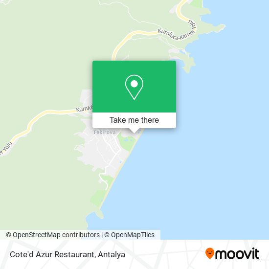 Cote'd Azur Restaurant map