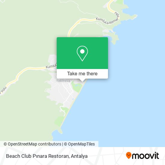 Beach Club Pınara Restoran map