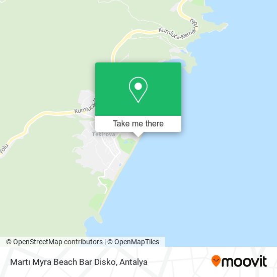 Martı Myra Beach Bar Disko map