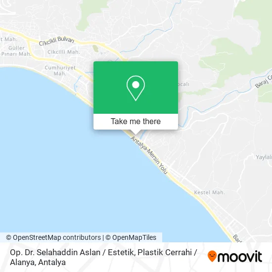 Op. Dr. Selahaddin Aslan / Estetik, Plastik Cerrahi / Alanya map