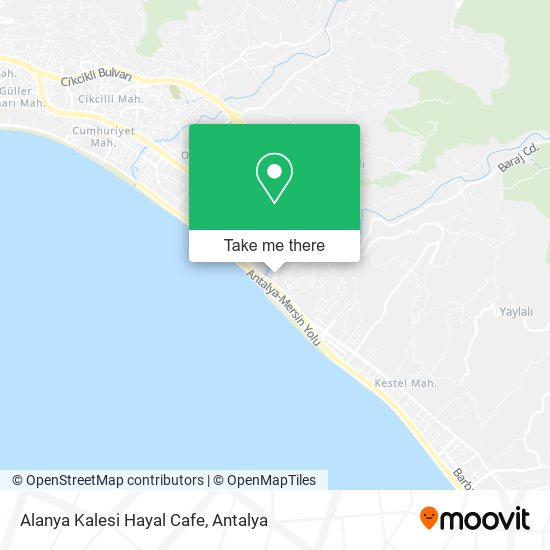 Alanya Kalesi Hayal Cafe map