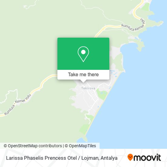 Larissa Phaselis Prencess Otel / Lojman map