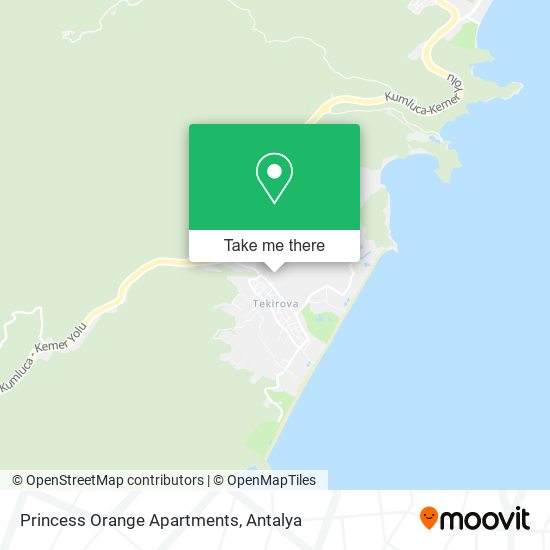 Princess Orange Apartments map
