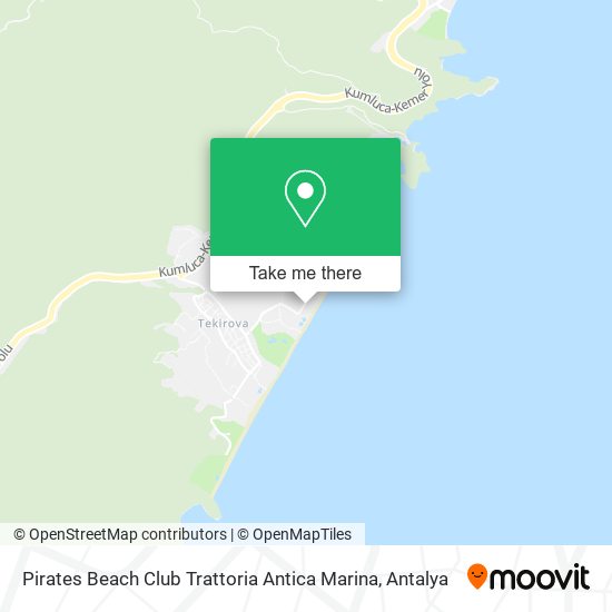 Pirates Beach Club Trattoria Antica Marina map
