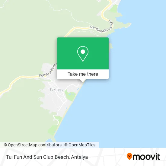 Tui Fun And Sun Club Beach map