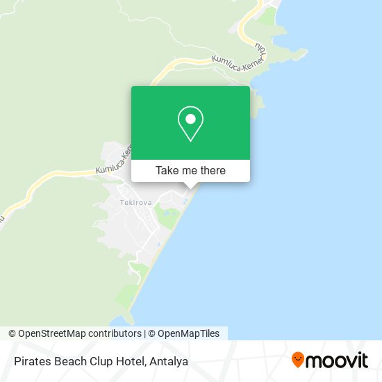 Pirates Beach Clup Hotel map