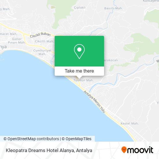 Kleopatra Dreams Hotel Alanya map