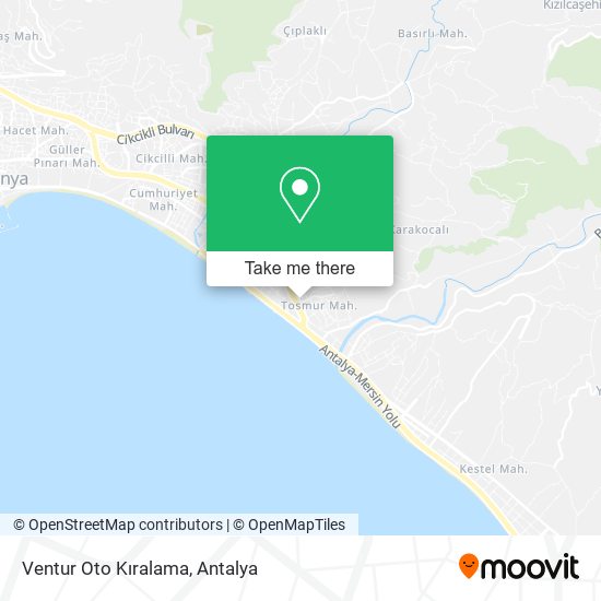 Ventur Oto Kıralama map