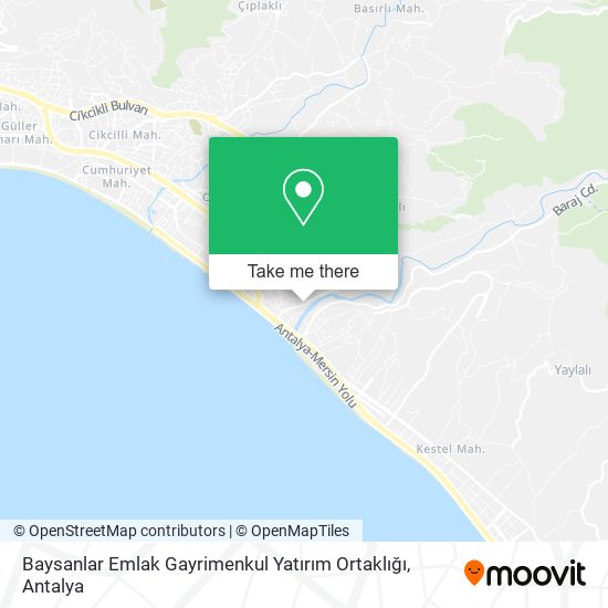 Baysanlar Emlak Gayrimenkul Yatırım Ortaklığı map