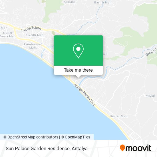 Sun Palace Garden Residence map