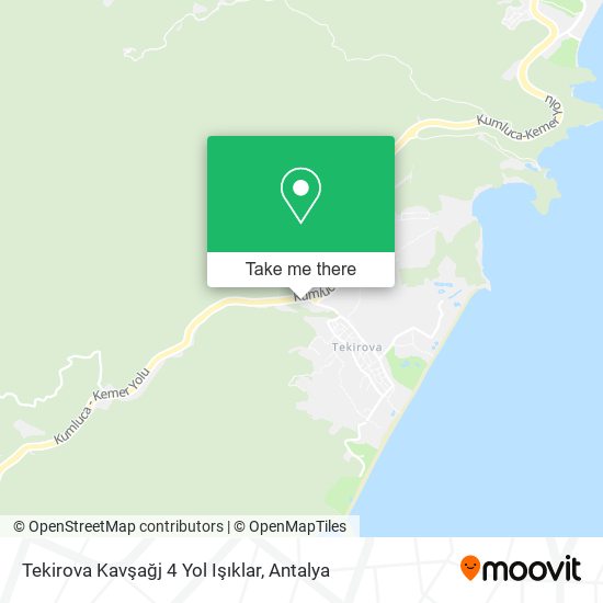Tekirova Kavşağj 4 Yol Işıklar map