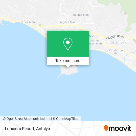 Lonicera Resort map