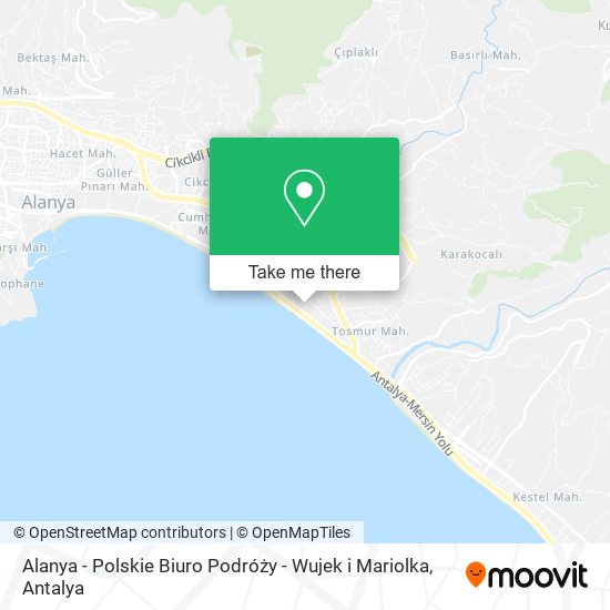 Alanya - Polskie Biuro Podróży - Wujek i Mariolka map