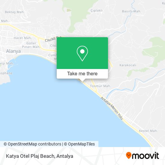 Katya Otel Plaj Beach map