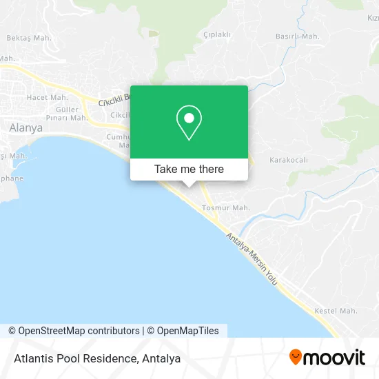 Atlantis Pool Residence map