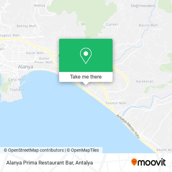 Alanya Prima Restaurant Bar map