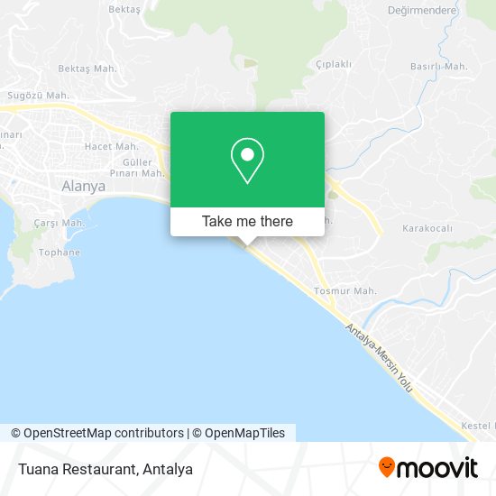 Tuana Restaurant map