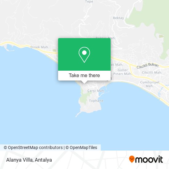 Alanya Villa map