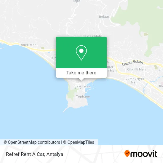 Refref Rent A Car map