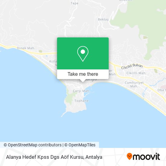 Alanya Hedef Kpss Dgs Aöf Kursu map